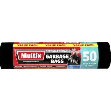 Multix Extra Wide Garbage Bags 50 pack