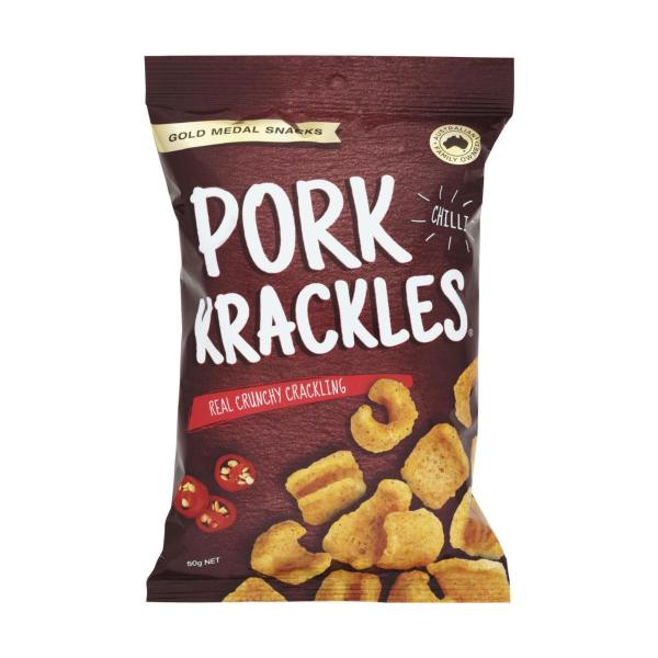 GOLD MEDAL PORK KRACKLES CHILLI 50G