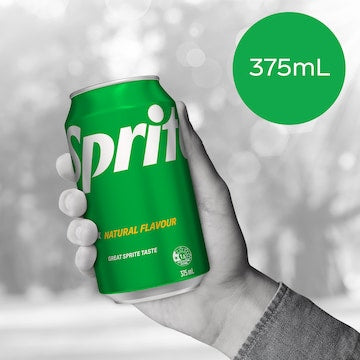 Sprite Lemonade Soft Drink Cans 375mL x 24 pack