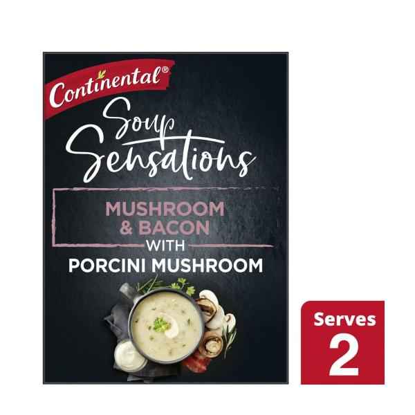 Sensation Mushroom Bacon Soup Serves 2