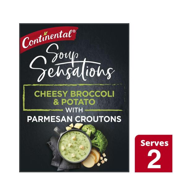 Sensation Cheesy Broccoli & Potato Soup Serves 2