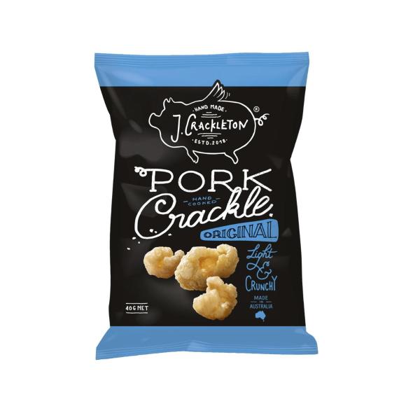 J CRACKLETON PORK CRACKLE 40G:ORIGINAL:.:40 GRAM