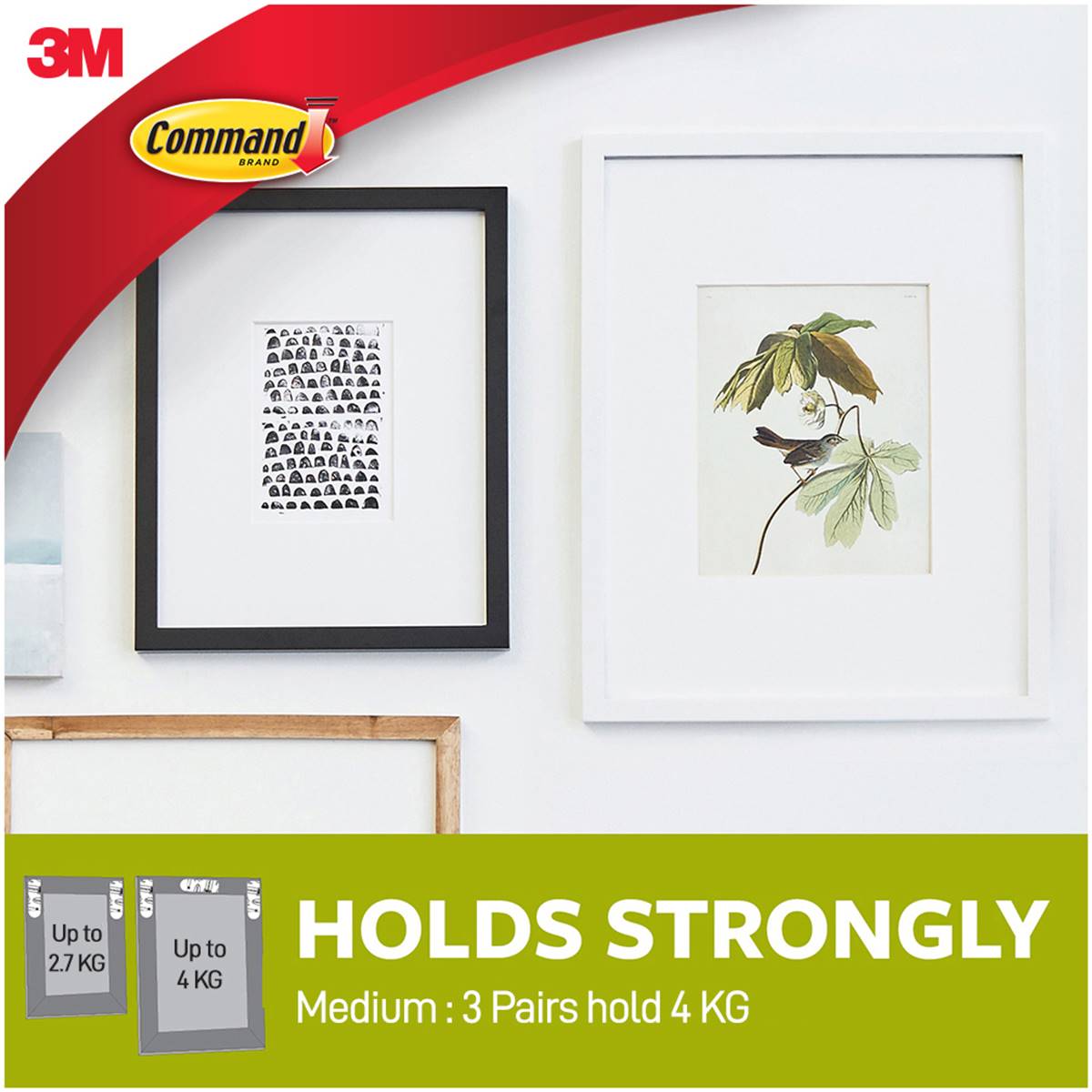 3M Command Picture Hanging Strips Combo Small And Medium Each