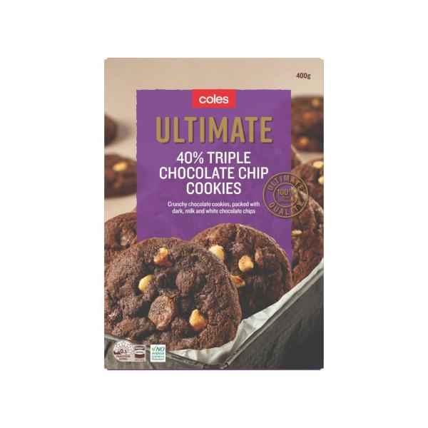 Ultimate 40% Triple Chocolate Chip Cookie