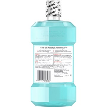 Listerine Zero Alcohol Antibacterial Mouthwash 1L