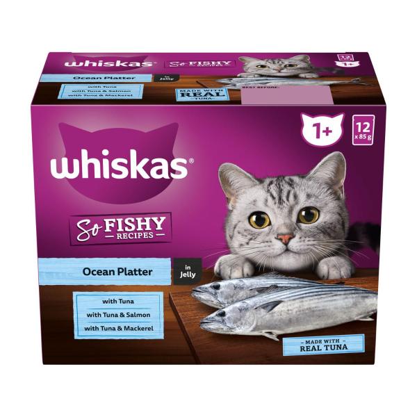1+ Years So Fishy Recipe Ocean Platter In Jelly Cat Food 85g