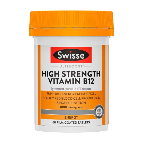 SWISSE UB HS VITAMIN B12 TABLETS 60PK
