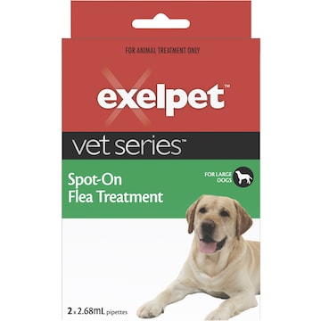 Exelpet Vet Series Treatment Spot On Flea Large Dog 2 pack