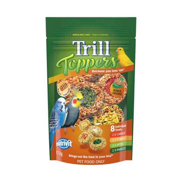 TRILL TOPPERS BIRD TREAT 112G