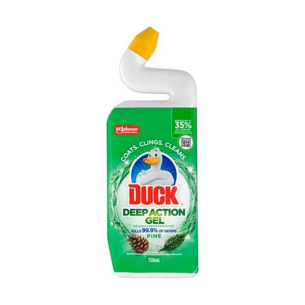 DUCK DEEP ACTION GEL TOILET CLEANER PINE 750ML