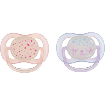 Avent Night Time Soother 0-6M 2 pack
