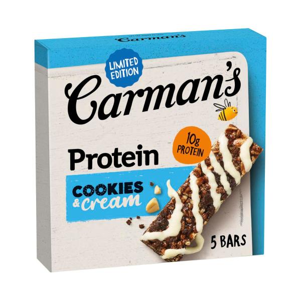 CARMANS PROTEIN BARS COOKIES & CREAM 5PACK
