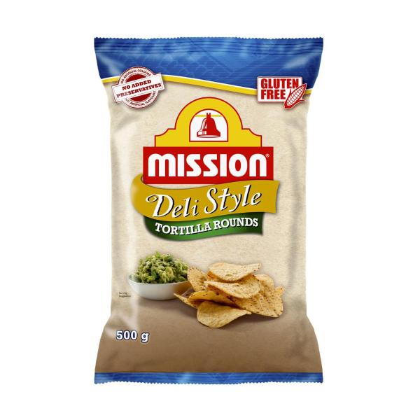 MISSION DELI STYLE TORTILLA ROUNDS 500G