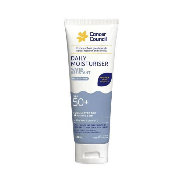 CANCER COUNCIL DAILY MOISTURISER SUNSCREEN SPF50+ 150ML