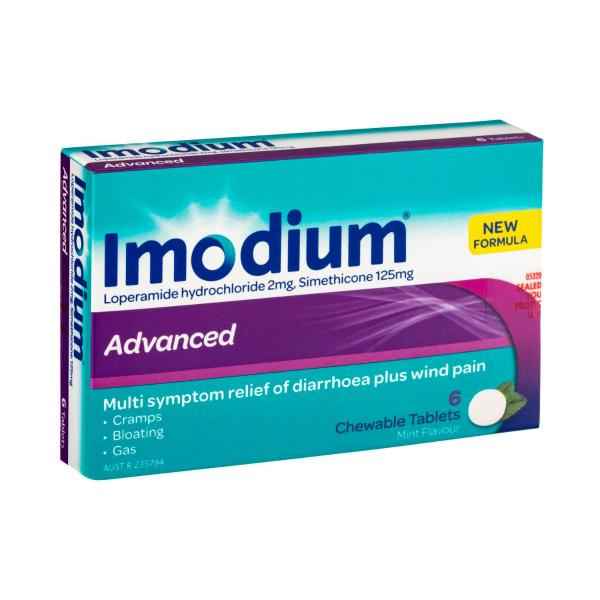 Advanced Diarrhoea Plus Wind Pain Relief Chewable Tablets