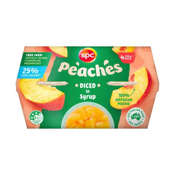 SPC PEACH LESS SUGAR 4PK