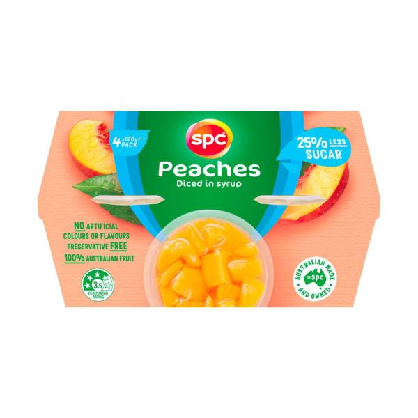 SPC PEACH LESS SUGAR 4PK