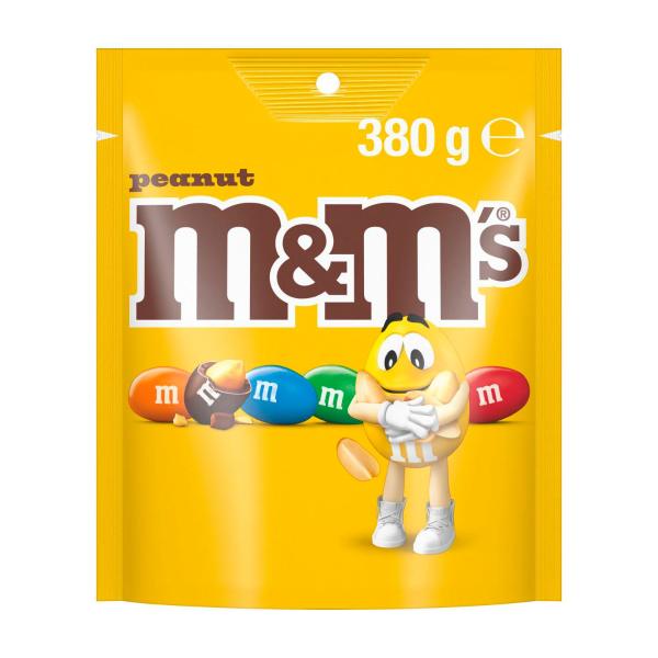 M&M'S PEANUT MILK CHOCOLATE SNACK & SHARE BAG 380G