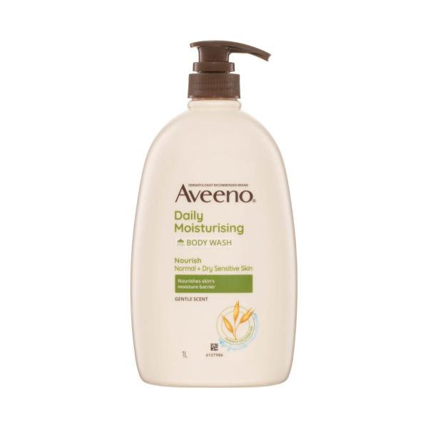 AVEENO DAILY MOISTURISING BODY WASH 1LITRE
