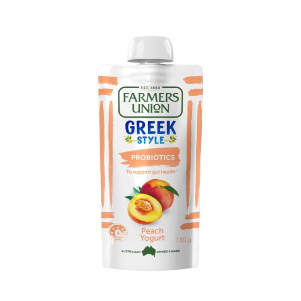 FARMERS UNION YOGHURT PEACH 130G