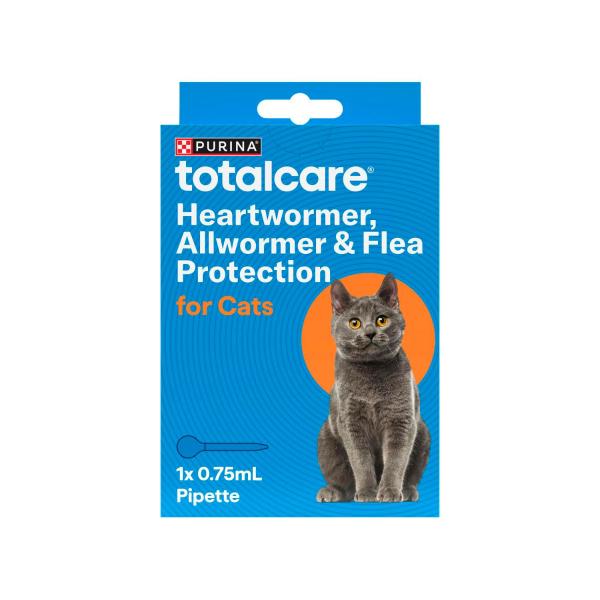 PURINA TOTAL CARE HEARTWORMER ALLWORMER FLEA CONTROL CAT TREATMENT 1PACK