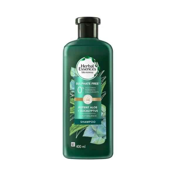 HERBAL ESSENCES SHAMPOO POTENT ALOE + EUCALYPTUS 400ML