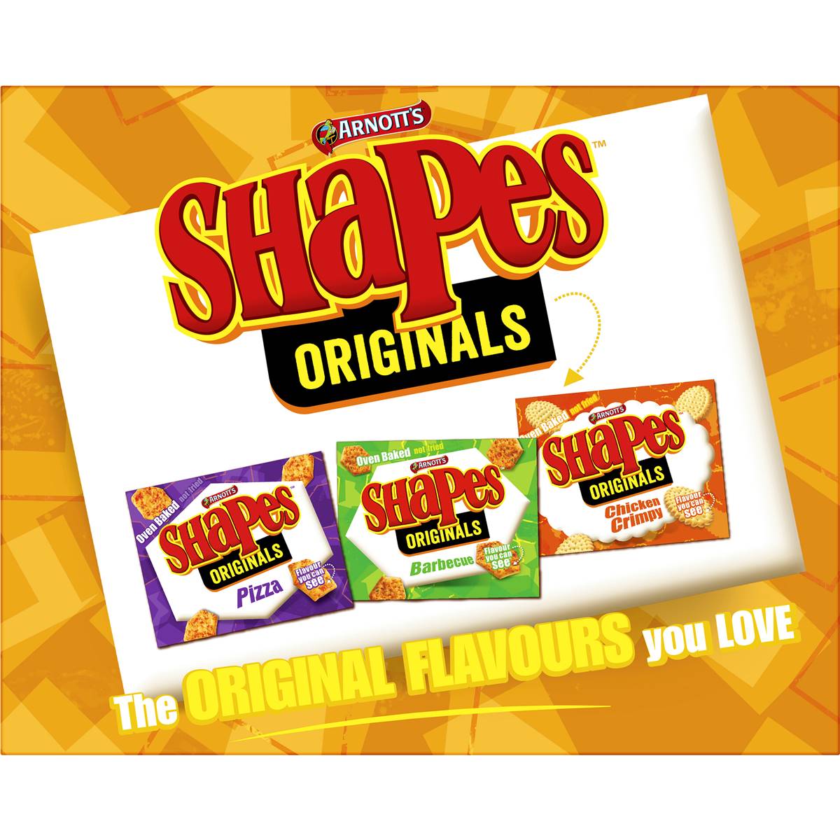 Arnotts Shapes Cheddar Cracker Biscuits 175g