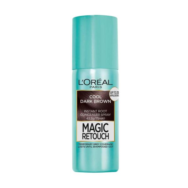 L'OREAL MAGIC RETOUCH SPRAY COOL DARK BROWN 8 75ML