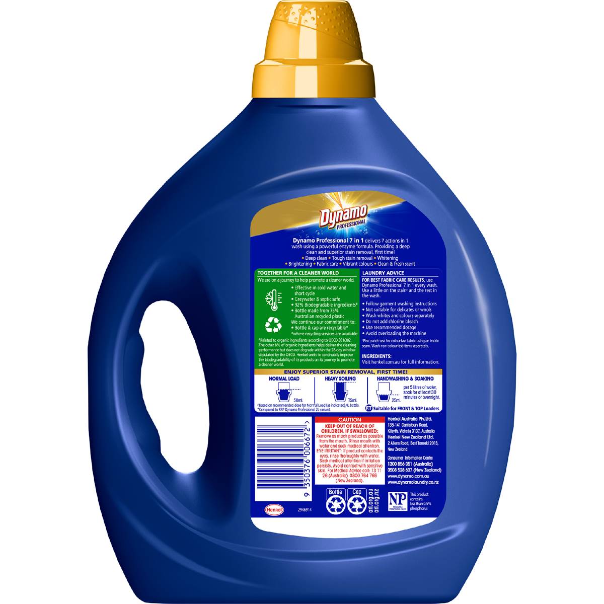 Dynamo Professional Laundry Liquid 7 In 1 Action 4L