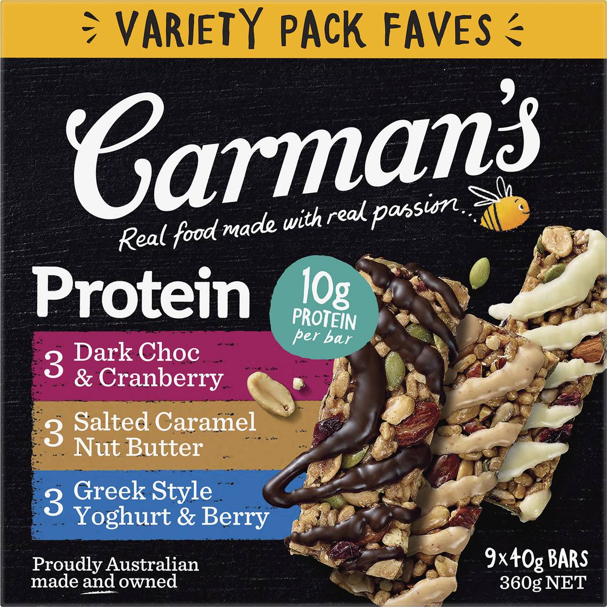 Carman's Protein Bars Variety 9 pack