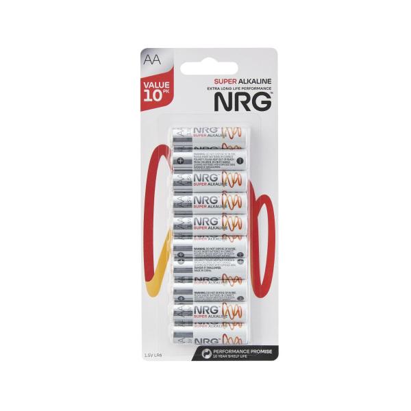 NRG SUPER ALKALINE AA 10PACK