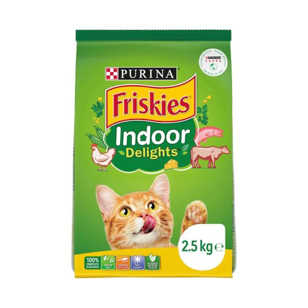 FRISKIES ADULT INDOOR DELIGHT DRY CAT FOOD 2.5KG