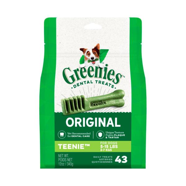 GREENIES ORIGINAL DOG TREAT TEENIE DENTAL 43 PACK