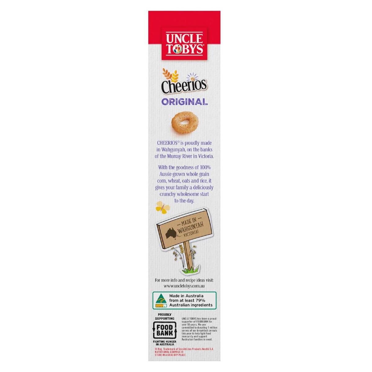 Uncle Tobys Cheerios Original Cereal 560g