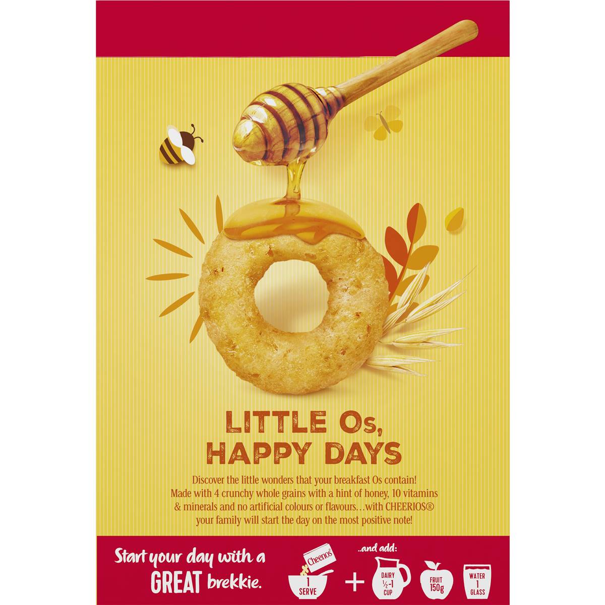 Uncle Tobys Cheerios Honey 520g