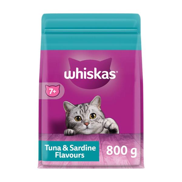 Senior 7+ Years Dry Cat Food Tuna & Sardine Flavours