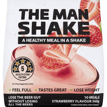 The Man Shake Diet High Protein Low Sugar Strawberry Meal Replacement 560g