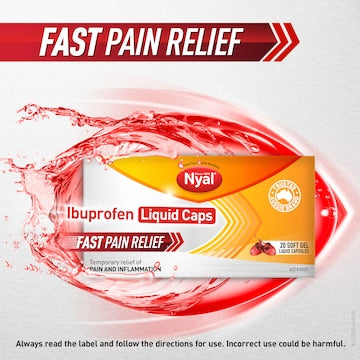 Nyal Ibuprofen Liquid Caps 20 pack