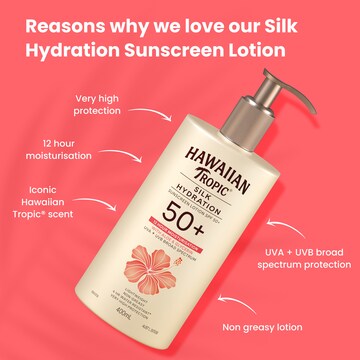 Hawaiian Tropic SPF 50+ Silk Hydration Sunscreen Lotion 400mL