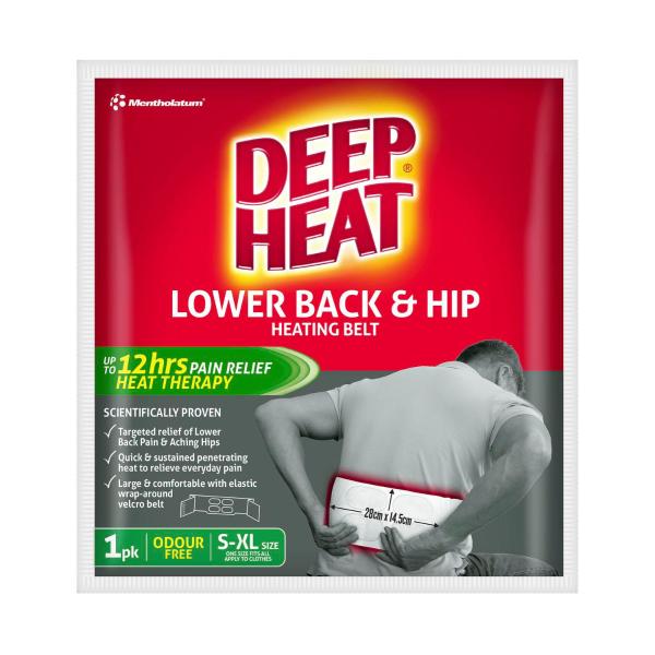 DEEP HEAT LOWER BACK & HIP BELT 1PK