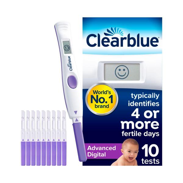 CLEARBLUE ADVANCED DIGITAL (DUAL HORMONE) OVULATION TEST 10 PACK