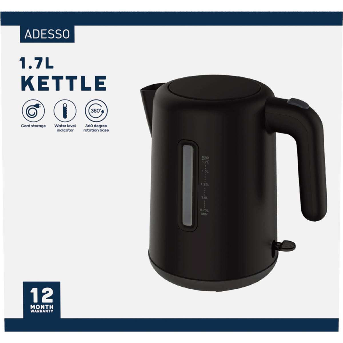 Adesso Kettle 1.7L each