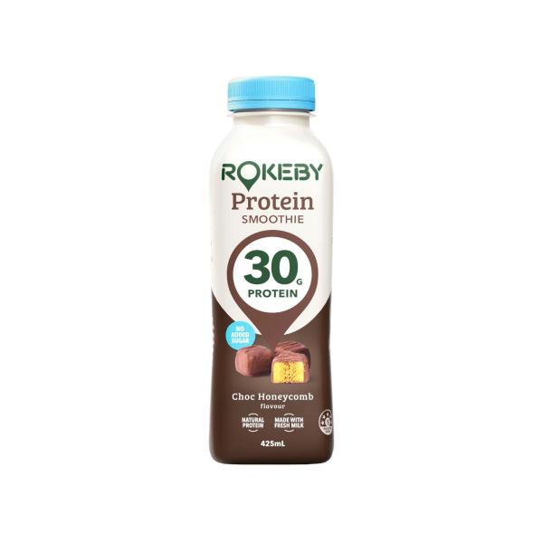ROKEBY PROTEIN SMOOTHIE CHOC HONEYCOMB 425ML