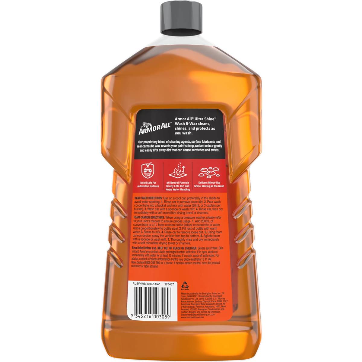 Armor All Ultra Shine Car Wash & Wax 1L