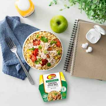 Sunrice Microwave Chicken Style Flavoured Rice Cups 2x125g 250g
