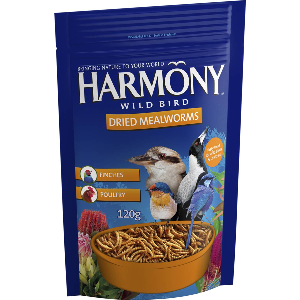 Harmony Wild Bird Dried Mealworms 120g