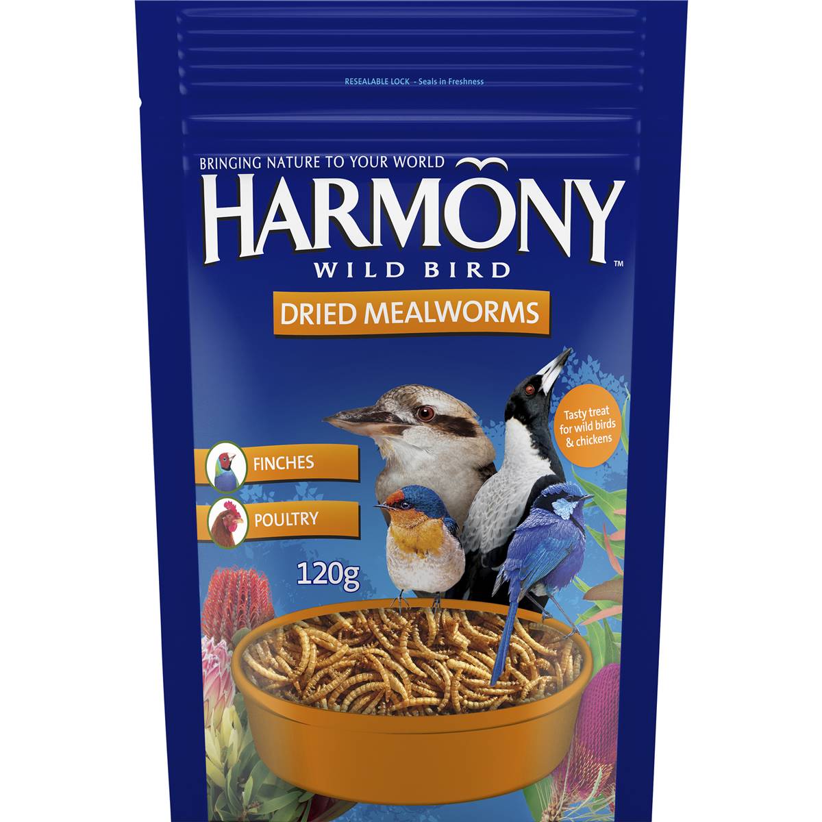 Harmony Wild Bird Dried Mealworms 120g