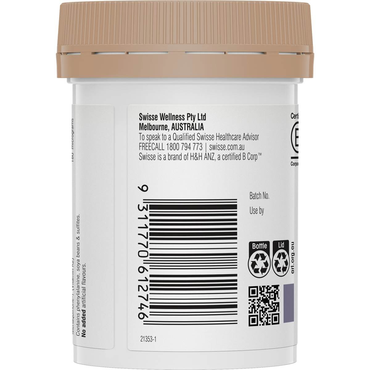 Swisse Ultiboost Vitamin K2 Capsules 30 pack