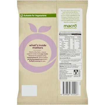 Macro Wholefoods Market Air Popped Corn Sweet & Salty 20g