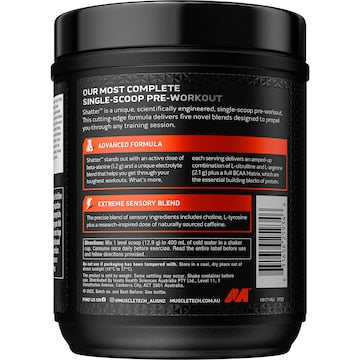 Muscle Tech Shatter Pre-Workout Tropical Paradise Flavour 387g